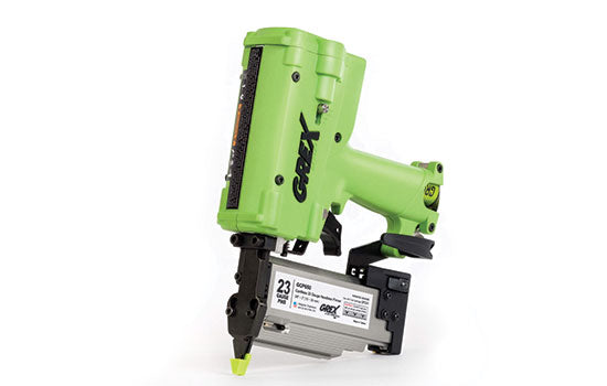 GXGCP650 - 23 Gauge Cordless Micro Nailer 3/8" to 2" - Uses a fuel cartridge and 2 AAA batteries