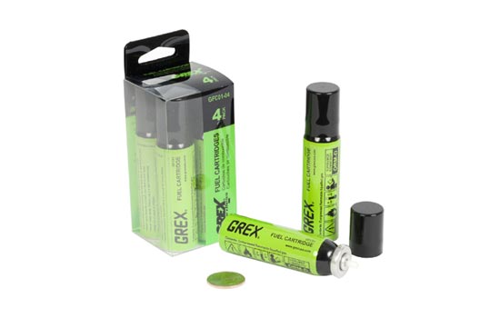 GXGFC01-04 - 4-Pack of Grex Fuel Cells for Cordless Micro Nailers