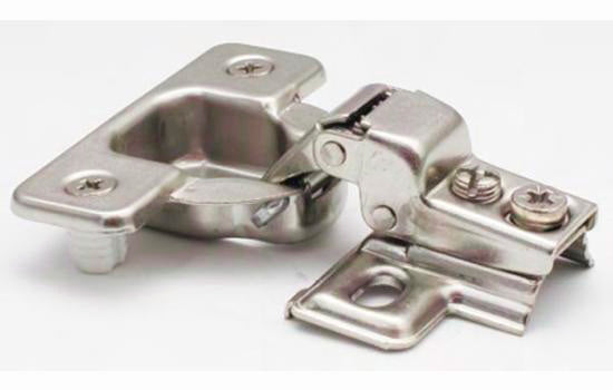 HC4620002 - 110 Degree 1/2" Overlay Self-closing Doweled Short Arm Hinge