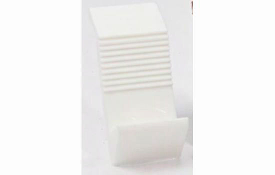 HC5050-010 - 5mm Pin White Plastic Locking Shelf Pin for 1/2" to 3/4" Shelves
