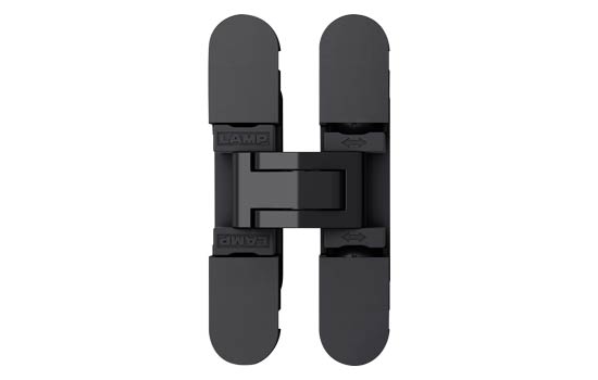 HES3D-70BL - 3-way Adjustable Black Concealed Hinge for 3/4" Material - 20 Lbs Weight Capacity per Pair