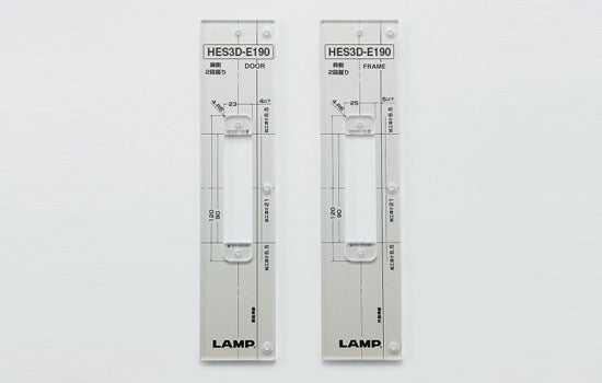 HES3D-E190-TMP - Plastic Installation Template for Sugatsune HES3D-E190 Concealed Hinge