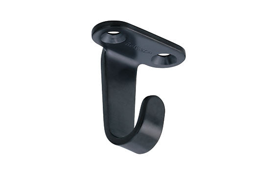 HJ-20SBL - Utility Hook Single 43/64"D x 1-3/32"W Satin Black