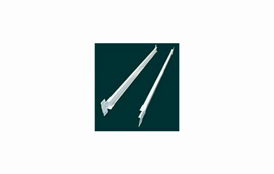 HUBB100 - 21-1/2" Satin Side Mount Full Extension Breadboard Slide