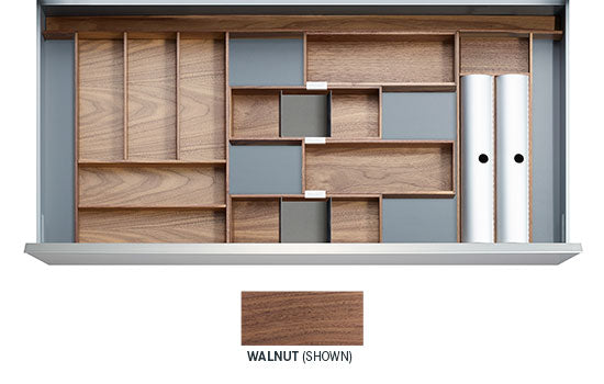 ISTANBUL-WAL *KIT* - 30" Walnut Istanbul Drawer Insert Kit for Drawer Widths 33-1/2" to 36"