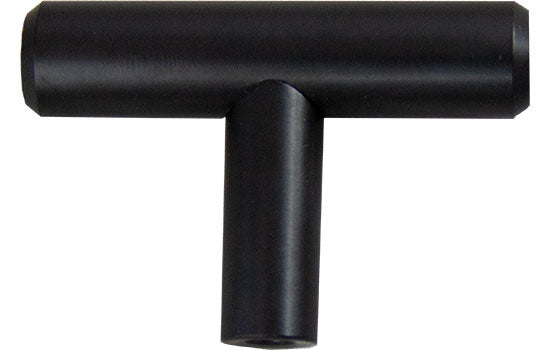 J222-BK - 2" x 1/2" Black Jamison Collection T-Knob
