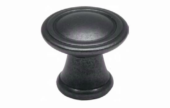 J332-WB - 1-3/16" Diameter Weathered Black Jamison Knob