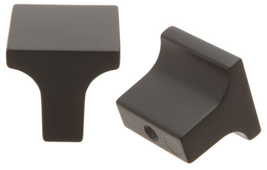 J343-BK - 1" Square Black Jamison Knob