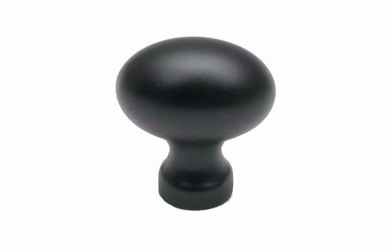 J344-BK - 1-1/4" x 3/4" Matte Black Jamison Oval Knob