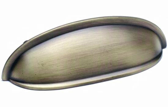 J442-ASB - 3" Center to Center Antique Satin Brass Jamison Collection Cup Pull