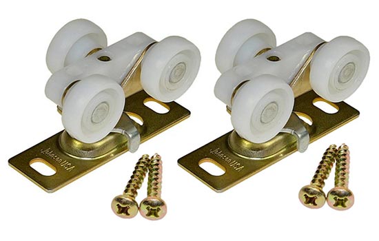 JH1120PLB2 - 2ea Bagged 1" Hanger with Plate & Screws for Sliding Door - 125 Lbs