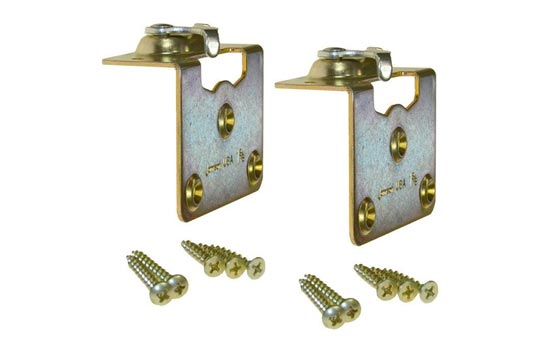 JH1123PLB2 - 2ea Bagged Side Mount Hanger Plate for 1-3/8" 100 Series Sliding Door