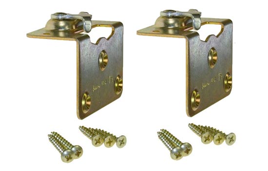 JH1124PLB2 - 2ea Bagged Side Mount Hanger Plate for 1-3/4" 100 Series Sliding Door