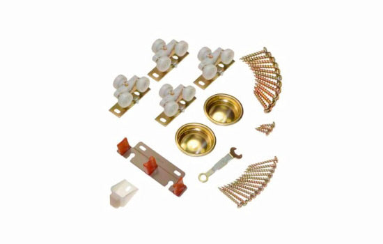JH13313402 - Door Hardware Set for 1-3/4" 134F Series Bypass Door - 125 Lbs