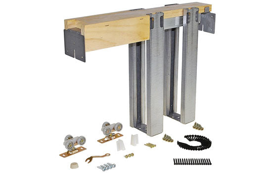 JH152680HD - 2'6" X 8'0" 200 Lb. Capacity 2"x4" Stud Wall Pocket Door Frame With All Steel Split Studs
