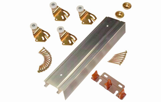 JH2200F481 - 48" Packaged Fascia Track with Hardware 2200F Series for Bypass Door