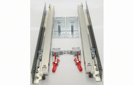 KING9 - 9" Soft-close Full Extension Zinc Drawer Slide with Brackets - 75 Lbs Weight Rating