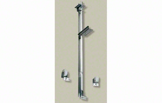 KV1175P2258 - 22-5/8" Zinc Bottom Mount Full Extension Single Rail - 50 Lbs Weight Rating