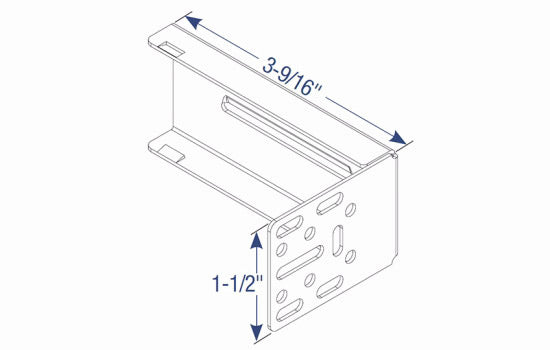 KV4101B - Metal Rear Bracket for KV 4400 Series Slides
