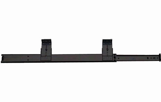 KV8150PEB20 - 20" Black Keyboard Mount 3/4 Extension Keyboard Slide - 75 Lbs Weight Rating