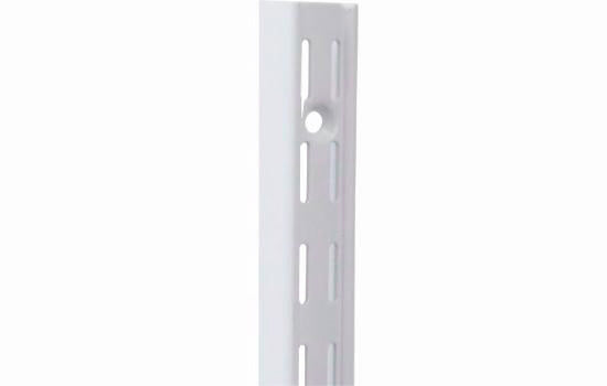 KV82BP-WH63 - 63" White Double Slot Shelf Standard for KV 182 Series Brackets