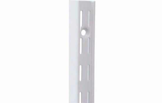 KV82BP-WH94 - 94" White Double Slot Shelf Standard for KV 182 Series Brackets