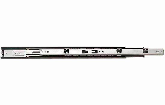 KV8407B16 - 16" Overtravel Zinc Side/bottom Mount Drawer Slide - 100 Lbs Weight Bulk