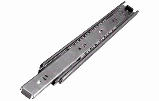 KVTT100B22 - 22" TruTrac Full Extension Zinc Side Mount Drawer Slide - 100 Lbs Weight Capacity