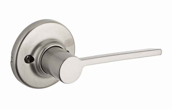 KW488LRLRDT15RH - Ladera Round Satin Nickel Right Hand Dummy Lever
