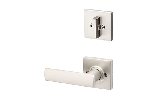 KW604BRNLSQT15 - Breton Active Interior Trim Lever (F/ 687) Satin Nickel Square