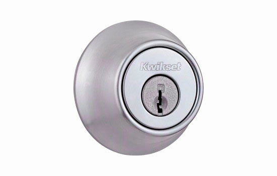 KW660-26D - Satin Chrome Reversible Single Cylinder Deadbolt