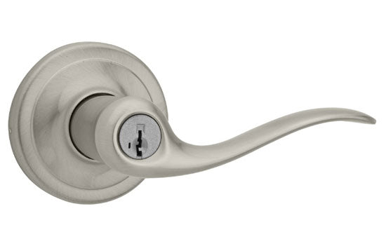 KW740TNL15 - Tustin Satin Nickel Reversible Entry Smart Key Lever