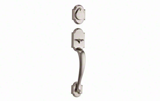 KW800AUH15 - Austin Satin Nickel Reversible Active Exterior Trim Smart Key Handleset for 966/974 Series