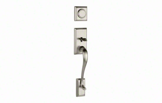 KW802HE15 - Hawthorne Satin Nickel Reversible Dummy Exterior Trim Handleset for 968/977 Series