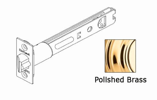 KW83014-3 - Bright Brass 5" Backset Square Corner Dead Latch