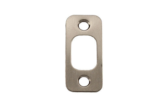 KW85063-15 - Satin Nickel 2-1/4"H Round Corner Deadbolt Strike