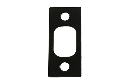 KW85072-514 - Black 2-1/4^H Square Corner Strike for 660 Series Deadbolts