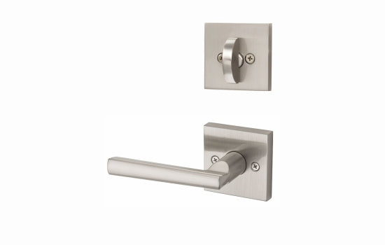 KW968MRLSQT15 - Montreal Square Satin Nickel Reversible Dummy Interior Lever