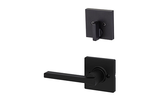 KW971CSLSQT514 - Casey Matte Black Reversible Active Interior Trim Lever for 818 Series