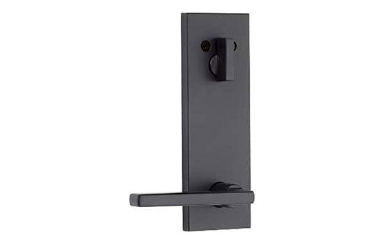KW971HFLSQFULL514 - Halifax Matte Black Reversible Active Interior Trim Lever with Full Backplate for 818 Series