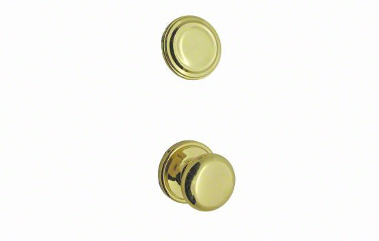 KW978H3 - Hancock Bright Brass Reversible Active Interior Trim Knob for 553 Series