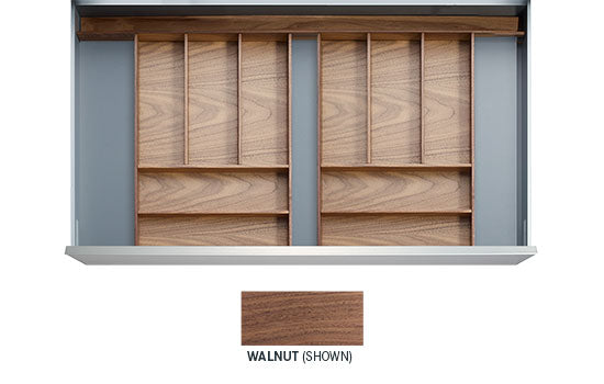 MADRID-WAL *KIT* - 24" Walnut Madrid Drawer Insert Kit for Drawer Widths 27-1/2" to 30"