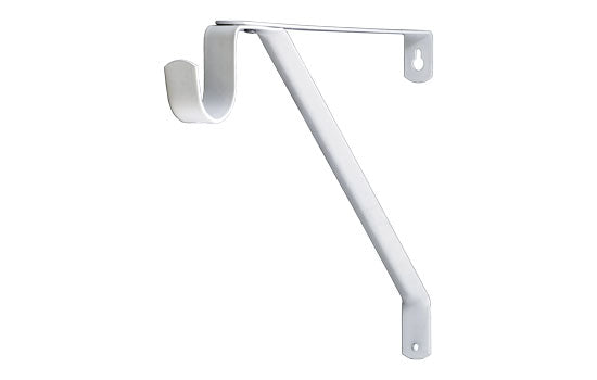 MC-SUPPORT-ADJ - White Screw-on Heavy Duty Adjustable Shelf & Round Rod Support
