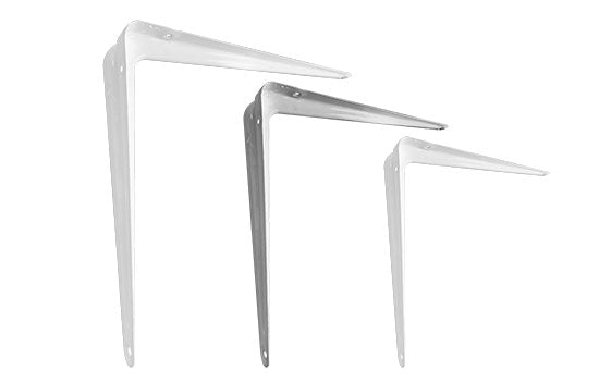 MC10X12WH - 10" x 12" White Steel Shelf Bracket