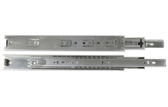 MC4800-20 - 20" Zinc Side Mount Ball Bearing 1-1/2" Overtravel Drawer Slide - 100 Lb Weight Capacity