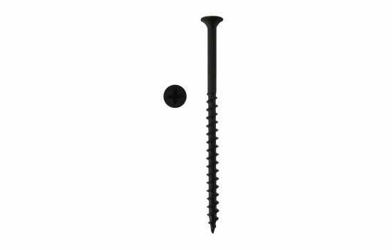 MC900 - #8 x 2-1/2" Bugle Head Phillips Black Coarse Screw for Assembly Installation (9689) - 2.5M per Box