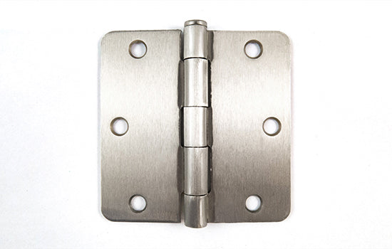 MCBA14-15-312 - 3.5" x 3.5" Satin Nickel Plain Bearing Hinge with 1/4" Radius Corners - Bulk Assembled 50pr per Box
