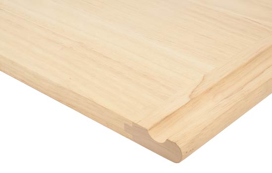 MCBB18X22 - 18" Wide x 22" Deep x 3/4" Thick Rubberwood Breadboard with 2 Edge Pulls