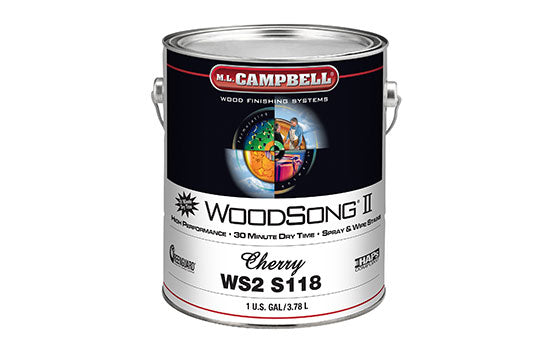MLC-B10-CHERRY-1 - 1 Gallon WoodSong Spray and Wipe Cherry B10 Solvent Base Stain <mark>Additional Hazmat Fees May Apply</mark>