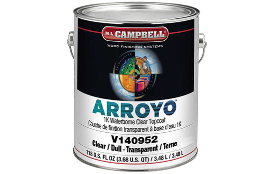 MLC-V140952-1 - 1 Gallon Water Based Interior Arroyo 1K Dull Clear Acrylic Urethane